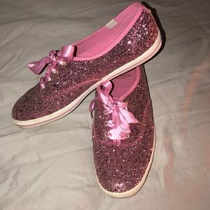 ✨Kate Spade + Keds Pink Glitter Sneakers!✨